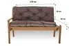 Gartenbankkissen 170×60×50 cm Braun Bankkissen Bankauflage Produktbild-Vorschau 2