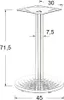 Tischgestell, Tischbeine aus Edelstahl SH-2013/S, für Büro, Produktbild-Vorschau 2
