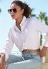 VIVANCE Hemdbluse aus bügelfreier Strukturware creme-rose Produktbild-Vorschau 3
