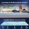 NicePlus Topper mit Daunendecke, 160x200x10cm, 5-Zonen Produktbild-Vorschau 5