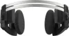 A pair of black and silver headphones against a white background. Produktbild-Vorschau