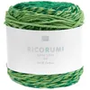 A ball of green variegated yarn on a white background. Produktbild-Vorschau