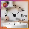 OMNA | Nástenné hodiny 3D DIY L100 - čierne - moderný Náhľad obrázku produktu 2
