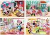 Four scenes featuring Minnie Mouse and her friends in various activities. Produktbild-Vorschau