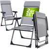CASARIA® Gartenstühle 2er Set Klappbar 6-fach Verstellbar Produktbild-Vorschau 1