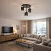 Stropní svítidlo MasterLED E27 LED 3 žárovky černá zlatá Náhled obrázku produktu 2