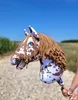 Cavallo Hobby Horse Large Premium - tartan bianco e marrone Anteprima dell’immagine prodotto 5