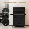 2 in 1 Rollwagen mit 5 Schubladen, Schrank & 6 Haken, mit 2 Produktbild-Vorschau 6