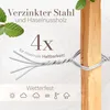 PINEEA Staketenzaun aus Haselnuss 90 cm Hoch – 5m Langer Produktbild-Vorschau 4