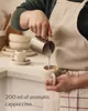 Cosumy 4er Cappuccino Tassen Set mit Untertassen Weiß – 200 Produktbild-Vorschau 3