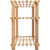 Schuhregal Holz drei Ebenen100% Produktbild-Vorschau 4