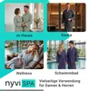NYVI Bademantel NYVISpa Waffelpique - Uni Saunamantel für Produktbild-Vorschau 7