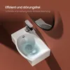 EMKE Asymmetrische Waschbecken mit Hahnloch links Kompaktes Produktbild-Vorschau 2
