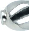 A close-up of a shiny, metallic mixing bowl. Produktbild-Vorschau