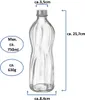 Wasserflaschen Aqua 0,75Liter - 2 Stück - Glasflasche Produktbild-Vorschau 2