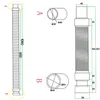 90mm Schneller Durchfluss Dusche Ablaufgarnitur fAzr Produktbild-Vorschau 5