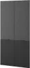 A dark gray modular cabinet with a fluted lower section. Produktbild-Vorschau