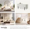 Banc LANJA rembourré, en tissu bouclé et avec espace de Voir les images du produit 5