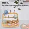Bambus Flaschenständer faltbar, Trockenständer für Produktbild-Vorschau 2