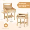GOPLUS Kindergrill aus Holz, Kinder BBQ Grill Spielset mit Produktbild-Vorschau 5