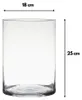Hatchet Glasvase - Zylinder - Glas - transparent - 25 x 18 Produktbild-Vorschau 4