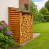 Lendo Online Abri à Bûches Extérieur 118×59×158 Bois Marron Voir les images du produit 10