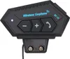 Close-up of a black wireless earphone headset for a motorcycle helmet. Produktbild-Vorschau