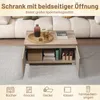 Konferenční stolek COSTWAY s úložným prostorem, stolek do Náhled obrázku produktu 4