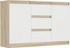 Framire Komoda 120cm skříňka zásuvky police R-120-S3 sonoma Náhled obrázku produktu 1