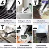 Collage of different attachments and uses of a steam cleaner. Produktbild-Vorschau