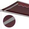 vidaXL Markise Manuell Weinrot 600x300 cm Produktbild-Vorschau 7