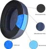 A cross-section of a headphone earpad showing its internal layers and materials, with labels pointing to each component. Podgląd zdjęcia produktu