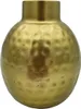 Vase Gold Metall Dekovase Blumenvase modern Hammerschlag  Produktbild-Vorschau 1