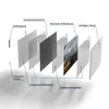 DEQORI Glasbild Echtglas 90x60 cm 'Bergkettenpanorama' Produktbild-Vorschau 7