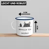 Trendation - Erkenne Die Zeichen Emaille Tasse Katze Produktbild-Vorschau 3