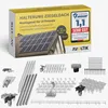 Solar Halterung Ziegeldach Montageset mit Klemmen Schwarz Produktbild-Vorschau 1