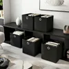 1 Stück Schwarz Faltbox 28 x 28 x 28 cm Aufbewahrungsbox Produktbild-Vorschau 2