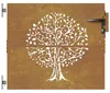 vidaXL Záhradná brána 85x100 cm Corten Steel Tree Design Náhľad obrázku produktu 3