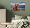 MuchoWow® Wandteppich Wandbehang Schottische Hochlandrind - Produktbild-Vorschau 4
