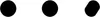 Three black circles on a white background. The first two are perfect circles, while the third is slightly distorted and tilted. Anteprima dell’immagine prodotto