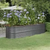 vidaXL Lit surélevé Acier revêtu par poudre 296x80x68 cm Voir les images du produit 2
