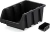 Two black storage bins of different sizes on a white background. Anteprima dell’immagine prodotto
