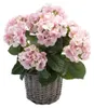 2er Set künstliche Hortensien im Korb rosa H. 45cm D. 20cm Produktbild-Vorschau 2