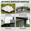 Mähroboter Garage Stahl, Rasenmäher Garage Pultdach Produktbild-Vorschau 9