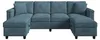Merax Modulares Ecksofa, 4-Sitzer Sofa mit Stauraumhockern, Produktbild-Vorschau 9