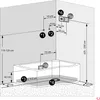 Kombination Badewanne Dusche K55-L33 Duschtempel 170x100 cm Produktbild-Vorschau 6