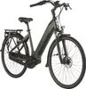 A studio shot of a green electric city bicycle against a white background. Produktbild-Vorschau