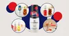 A collage of Sodastream Pepsi Max Cherry syrup bottles and prepared drinks. Produktbild-Vorschau