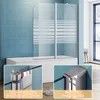 SONNI Panneau de douche pour baignoire, 120x140 cm,verre de Voir les images du produit 5