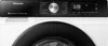 Close-up front view of a Hisense washing machine control panel and the top part of the drum. Produktbild-Vorschau